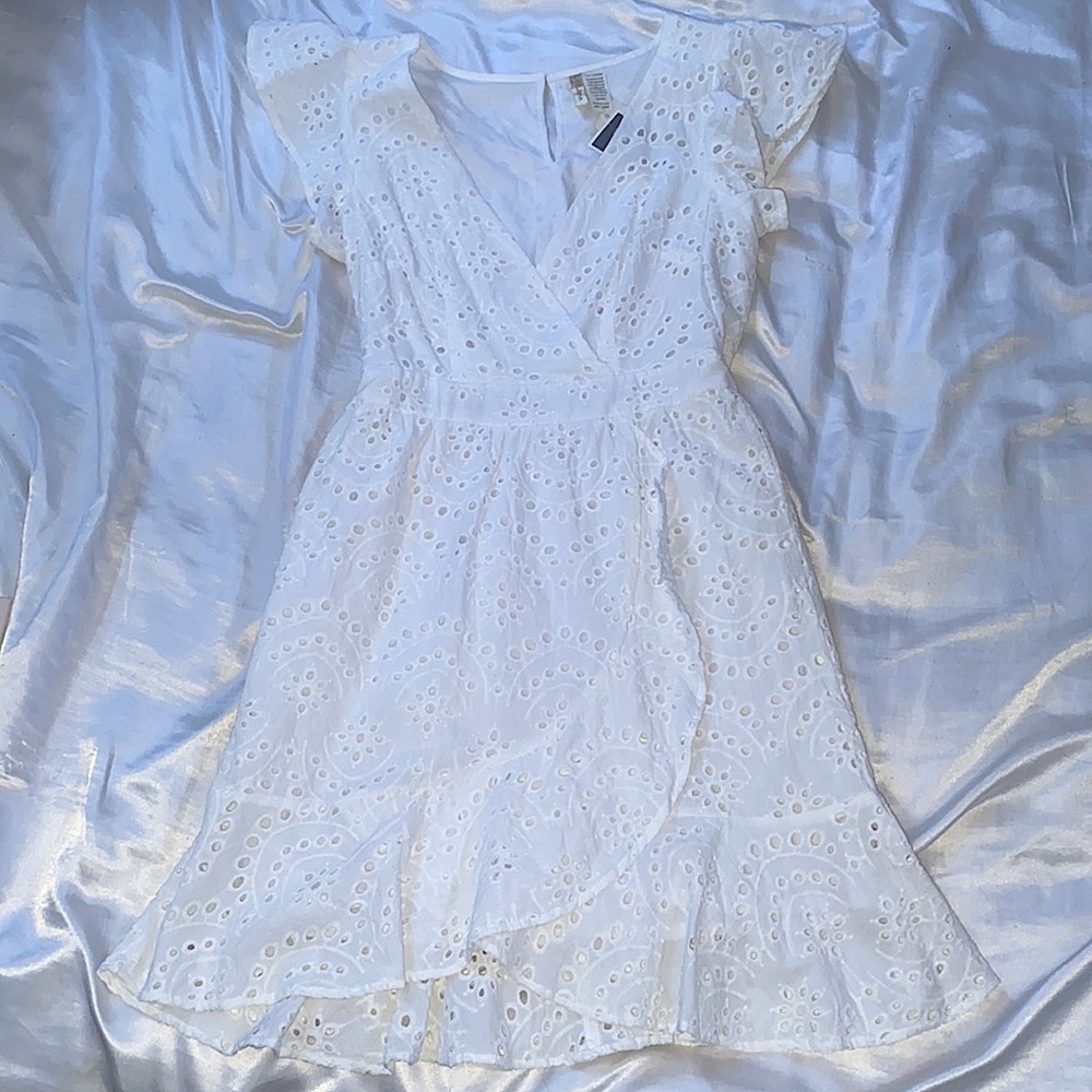 White cotton women’s summer dress from Japna